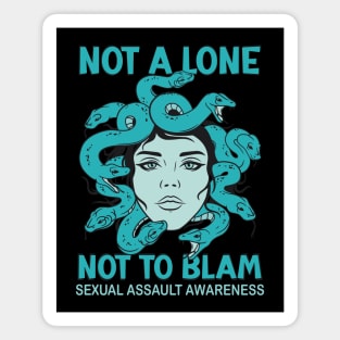 Medusa: Not Alone, Not to Blame (Sexual Assault Awareness Tee) Magnet